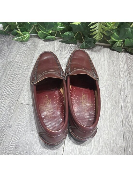 Vtg Sebago Classic Dan Penny Whiskey Loafers Size 9 B Leather Casual Preppy US